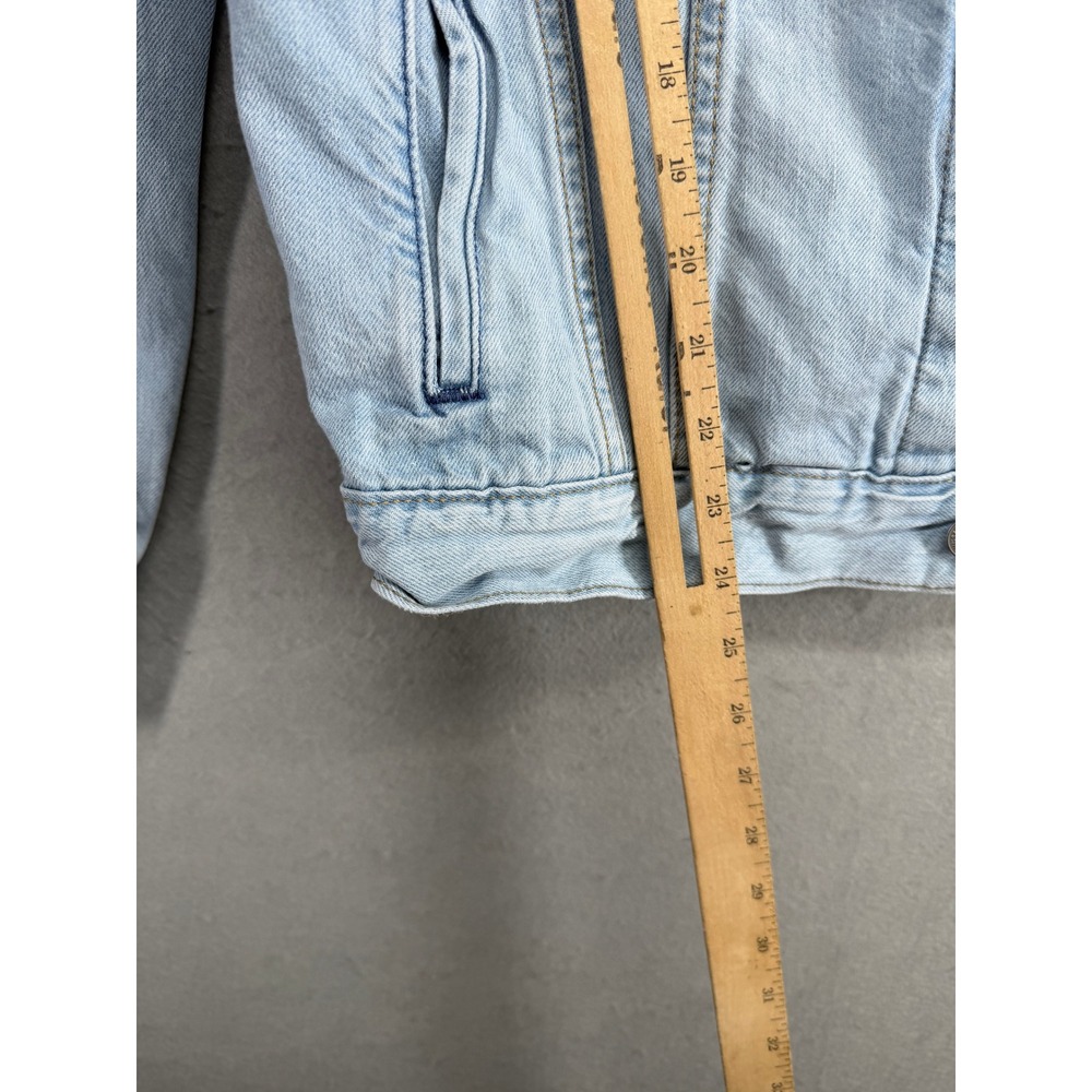 Levis Mens Light Wash Denim Trucker Jacket 72334-0563 Blue‎ Size M - Picture 7 of 11